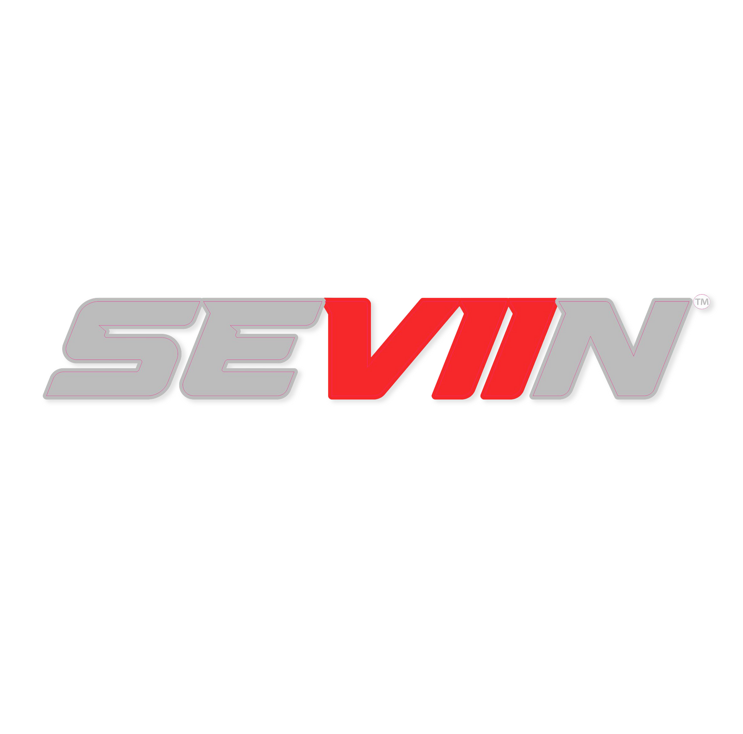 SEVIIN Grey/Red Decal