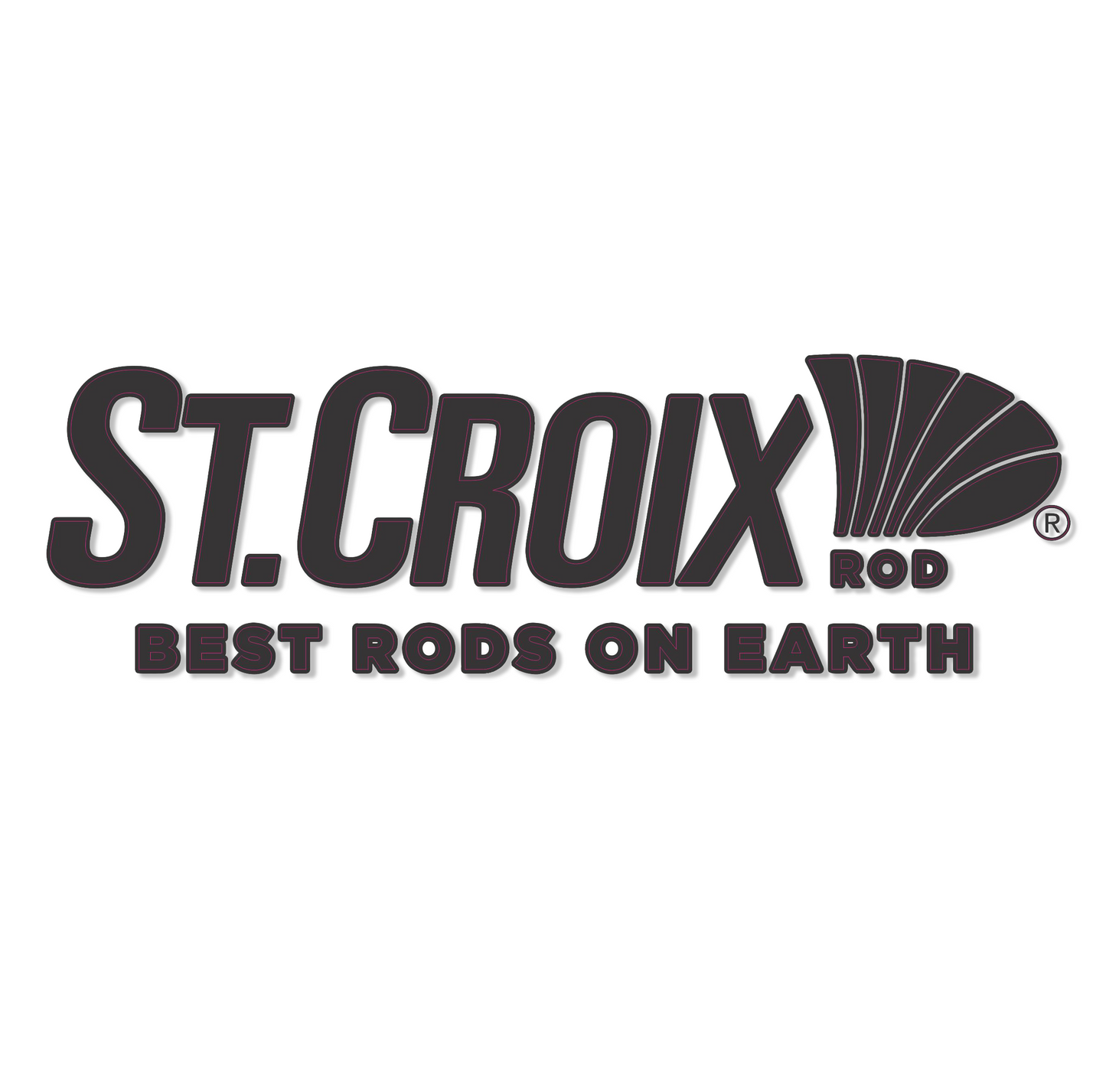 12" St. Croix Black Decal