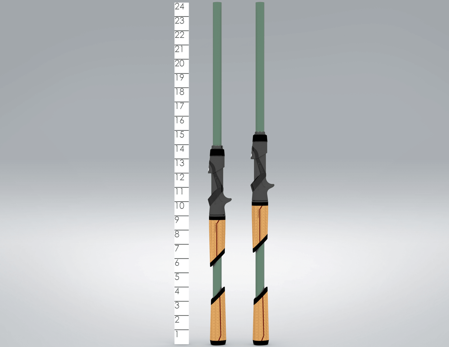 MOJO BASS GLASS TRIGON CASTING RODS